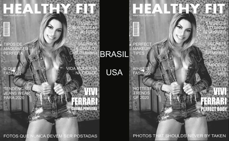 Vivi Ferrari brilha na capa da Healthy Fit - Foto: Jucca