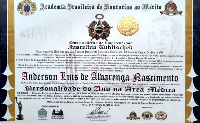 Comendador Anderson Nascimento recebe homenagem